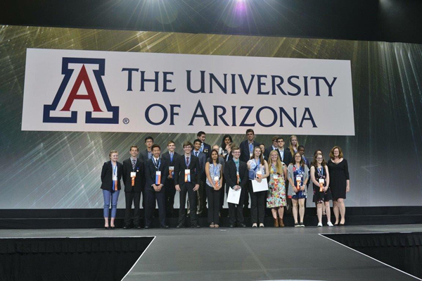 Adam Skora, Kristi Webster, & Taylor Benning each won a U of A Scholarship